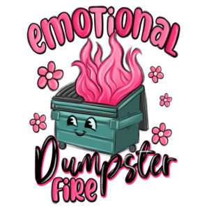 20 oz Emotional Dumpster Fire skinny Tumbler