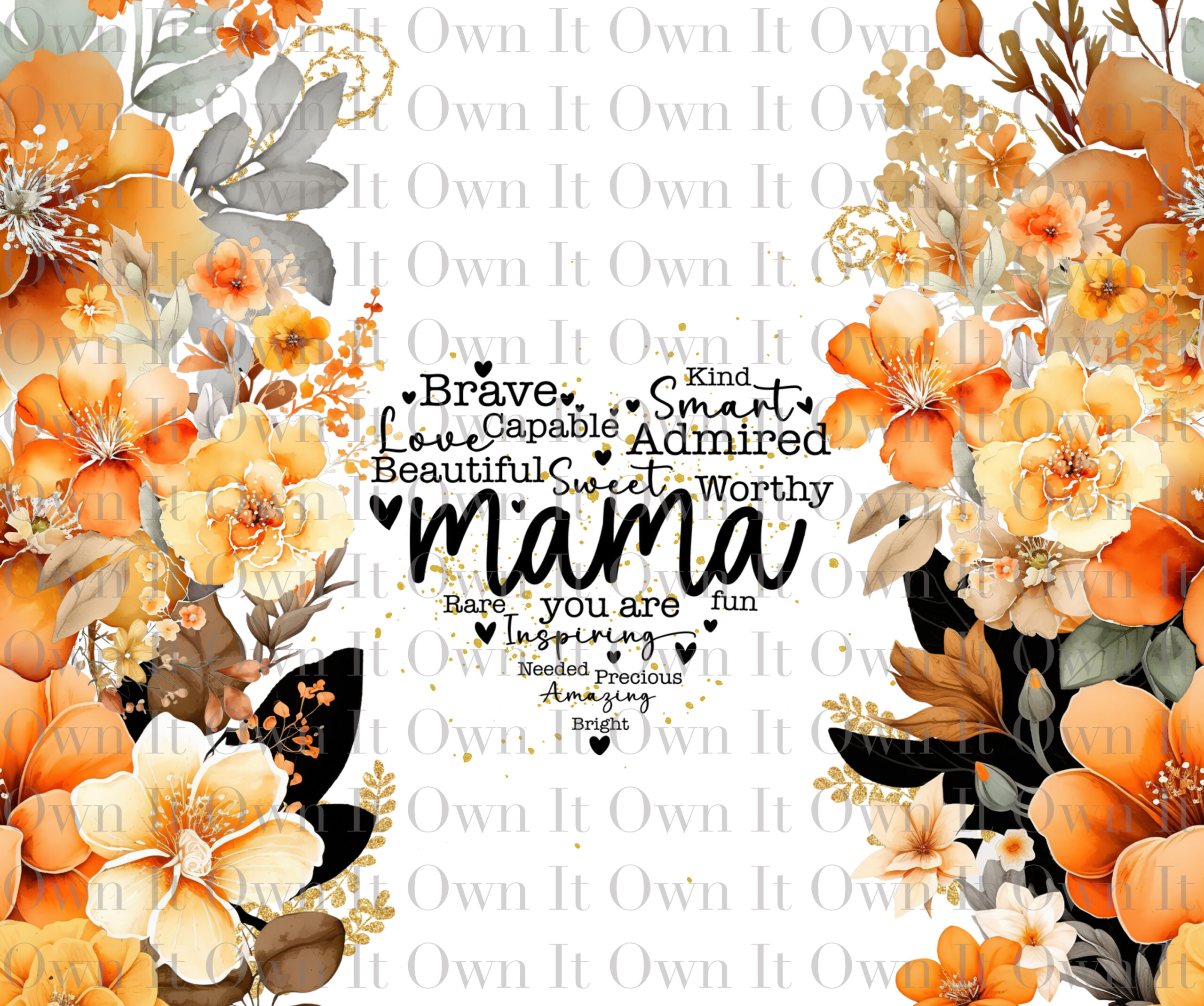 20 oz Brave Mama Skinny Tumbler