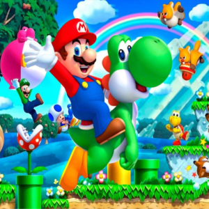 20 oz Mario and Yoshi Skinny Tumbler