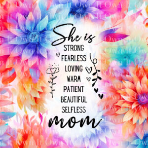 20 oz She Is Strong Skinny Tumbler