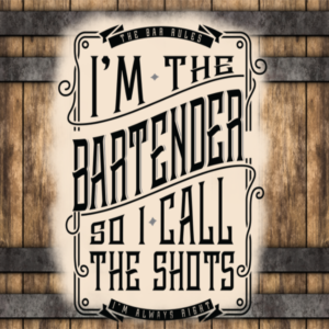 20 oz I'm The Bartender Skinny Tumbler