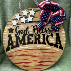 GOD BLESS AMERICA SIGN