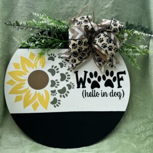 WOOF HELLO IN DOG SIGN