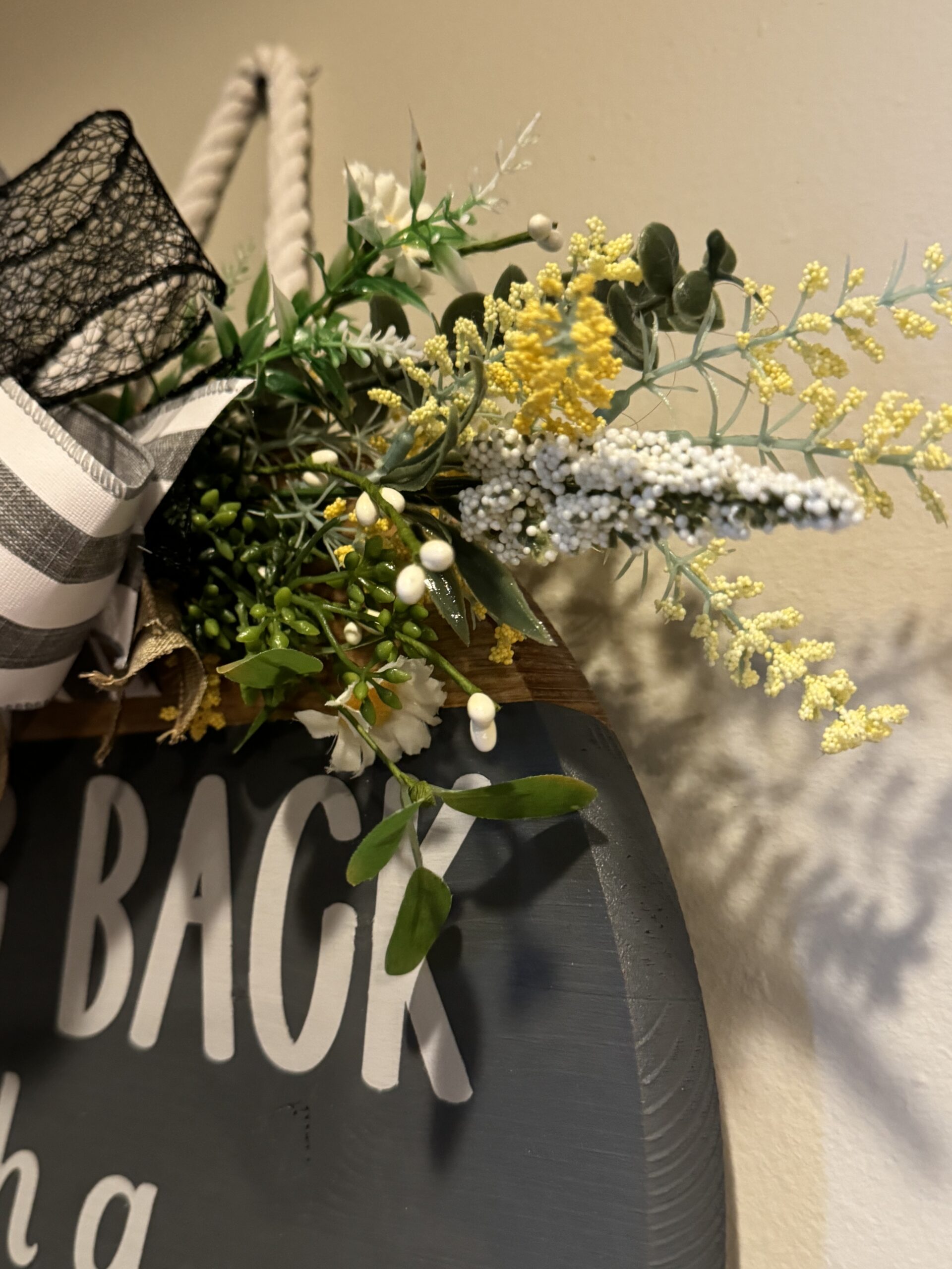 Come Back With a Warrant Hanging Door Sign - Image 4