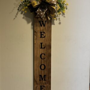 Sunflower Welcome Porch Sign