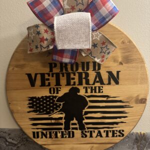 Proud Veteran Of The United States Hanging Sign