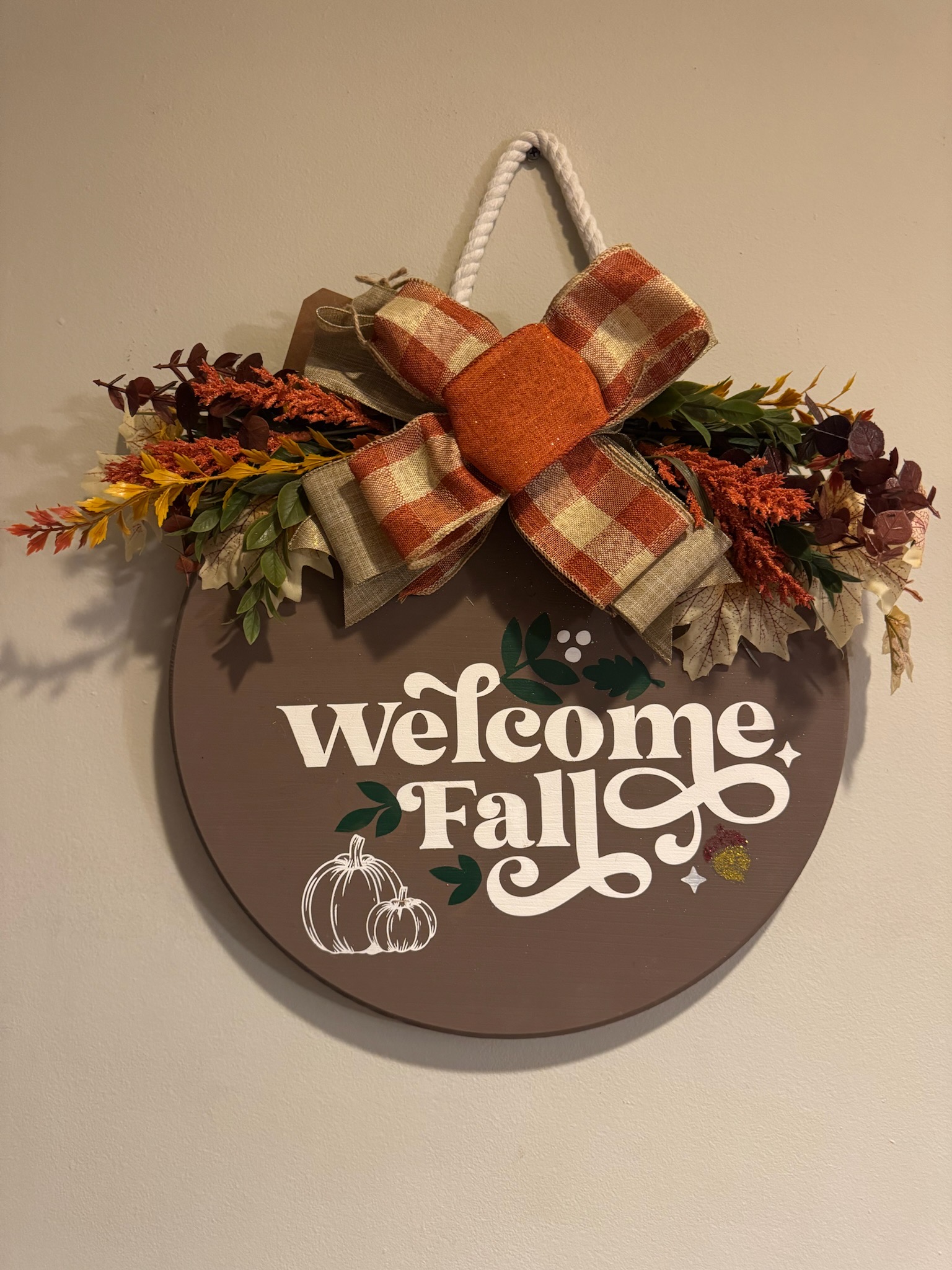 Welcome Fall Hanging Sign