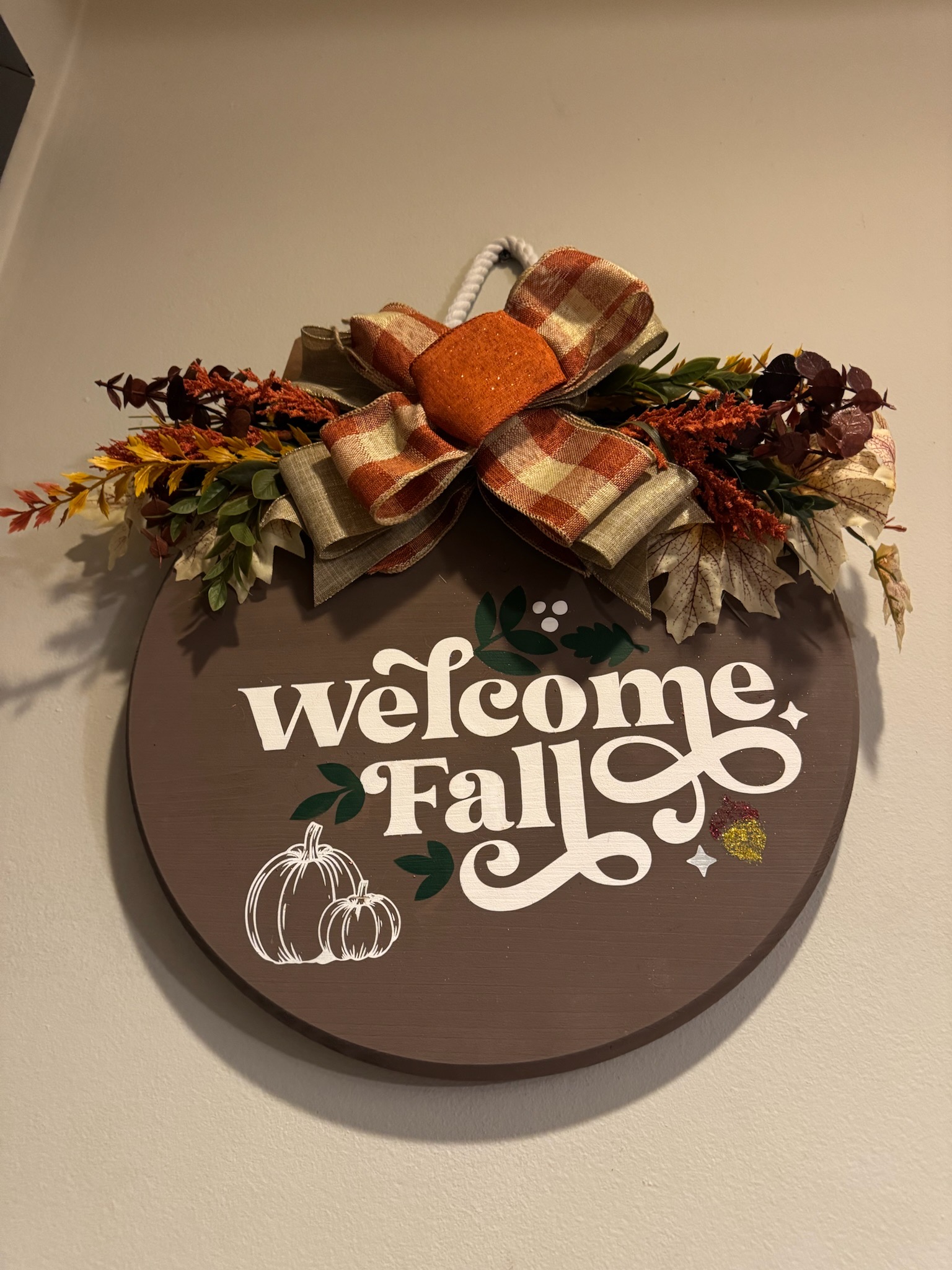 Welcome Fall Hanging Sign - Image 2