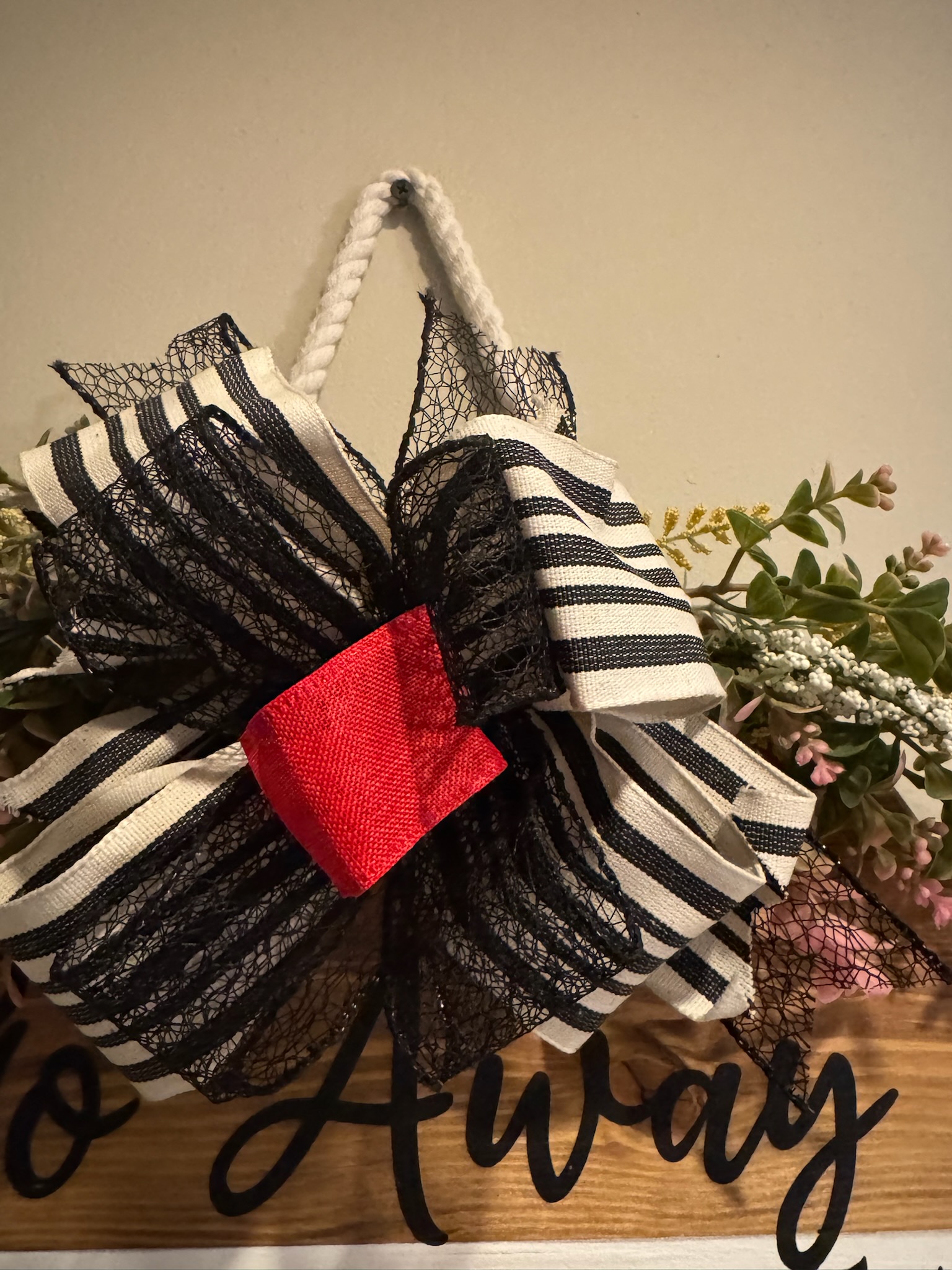 Go Away Unless You Brought Tacos Wine And Packages Hanging Sign - Image 3