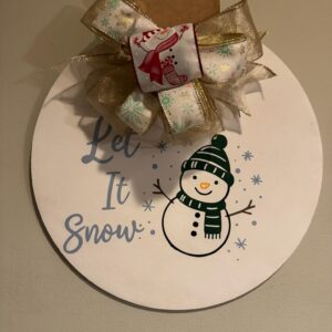 Let It Snow Hanging Sign