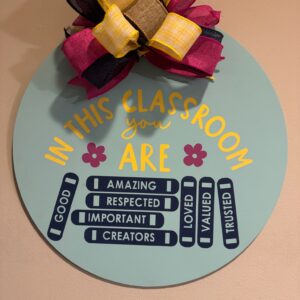 In This Classroom You Are Hanging Sign