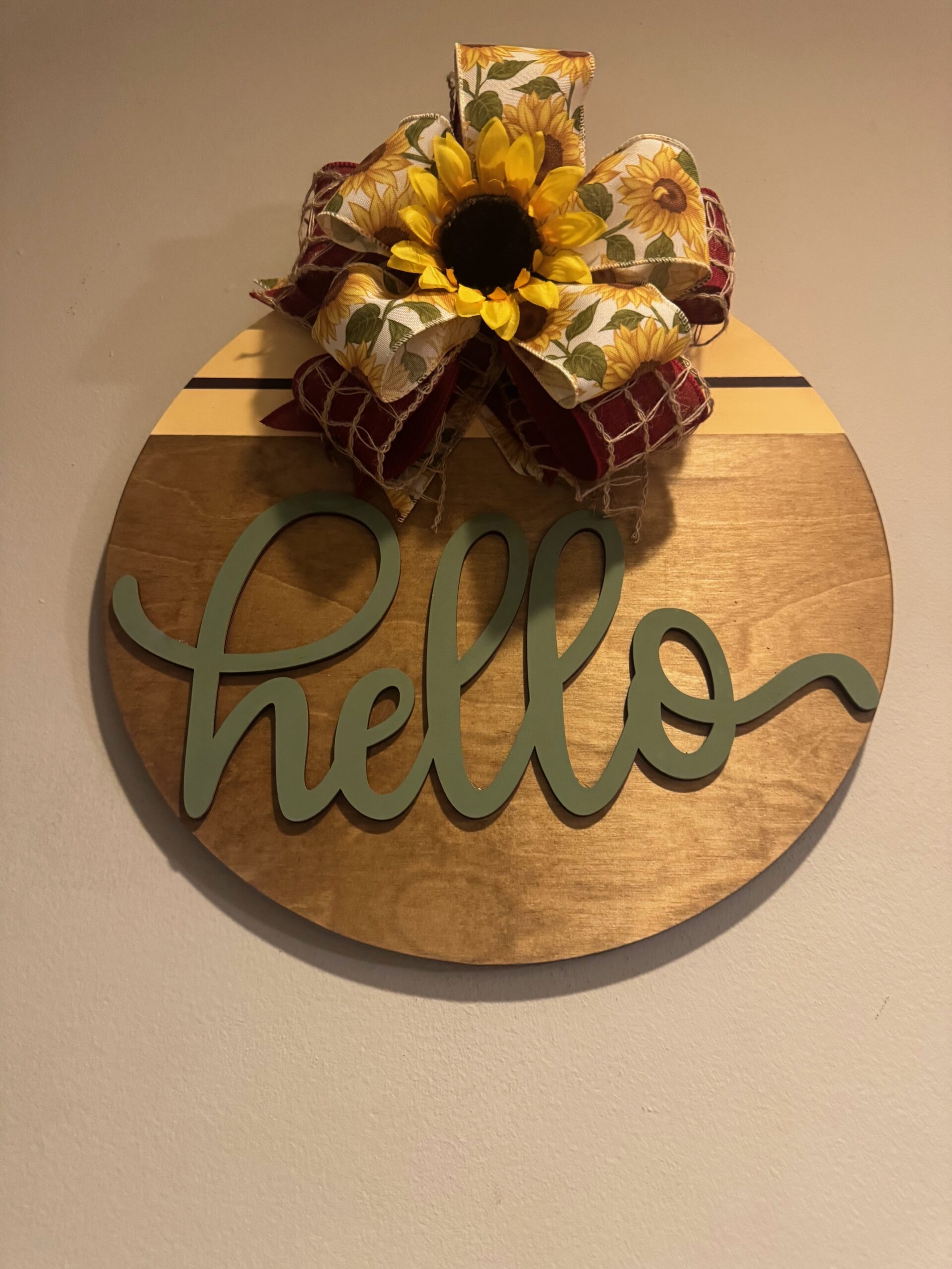 Hello Sunflower Hanging Sign - Image 5